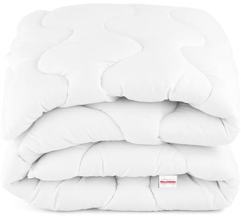 Antiallergische Bettdecke 135x200cm, ganzjährig warm, weiß, hell
