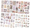 Operitacx 2 Kisten Materialpaste Vintage-Sammelalbum Selbstklebende Scrapbook-Dekoration Aufkleber Scrapbook-Sticker selber Machen Deko-Accessoires selber Machen Jahrgang Applikationen