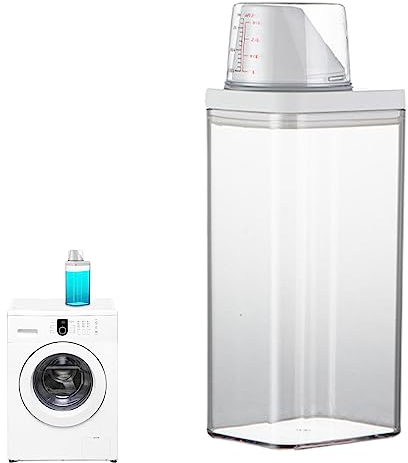 Liquide De Distributeur D'adoucissant, Pots De Poudre À Lessive En Matériau PP, Bouteille De Détergent À Lessive Rechargeable, Pots De Liquide De Voyage Pour Conteneur De Détergent De Stockage De Buan