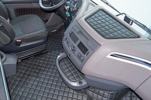 Generisch Fußmatten passend für DAF XF 106 2018-2022 [alte Form] - SCHWARZ