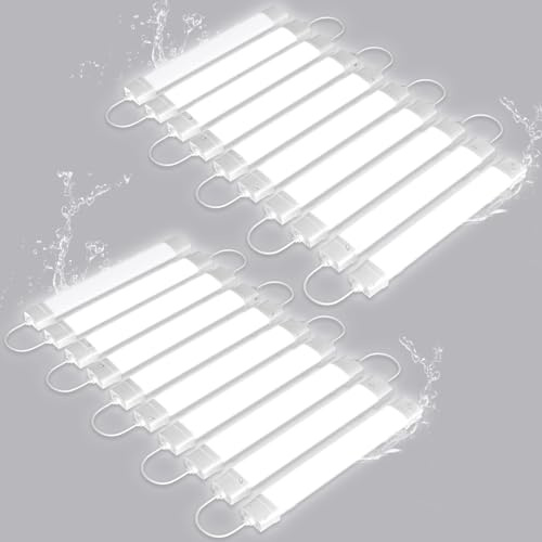 Viugreum 20er Feuchtraumleuchte Led 120cm, 40W 4000LM 4500K Neutralweiß Led Röhre, Verknüpfbar Led Feuchtraumleuchte, Wasserfest IP66 Werkstattlampe LED Wannenleuchte für Garage Büro Warenhaus Keller