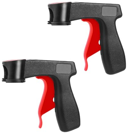 2 piezas accesorios para máquinas de pulverización de color: mango para pistola pulverizadora, soporte para botella de spray y asa