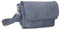 Zwei Damen Handtasche Mademoiselle.M M40 kleine Umhängetasche 1 Liter breite Crossbody-Bag mit Magnetklappe & Reißverschluss klassisch-elegant (nubuk-sky)