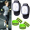 2 Stück LED Clip Lampe Outdoor, LED Stirnlampe mit 3 Lichtmodi USB Wiederaufladbar Nacht LED Lauflichter Klein Taschenlampe Sicherheitslicht für Wandern Camping Laufen Jogger Rucksack (6)