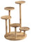 Baoblaze Wooden Tabletop Plant Stand Plant Holder Round Small Decorative Plant Shelf Stand Desktop Plant Shelf for Balcony Room, 5 Tiers