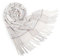 Boniyeah Damen Karierter Pashmina Schal - Langer Weicher Warmer Winterschal mit Quasten für Damen (Weiß)