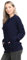 Crazy Fashion Women’s Long Sleeve Winter Chunky Cable Knit Front Button Top Long Sleeve Aran Crew Neck Warm 7 Button Knitted Cardigan Ladies Sweater (Navy Blue,14)