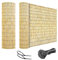 Canisse Bambou Panneaux De Clôture En Roseaux Brise Vue Jardin Balcon 0.3-1.8m De Haut, 0.8-15m De Long, Protection UV, Pour L'extérieur, Piscine, Porche, Plafond, Résistant Aux Intempéries(Natural)