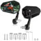 Motorrad Spiegel, Universal Lenkerendenspiegel, E-geprüft, 360°Drehbar Motorrad Spiegel, CNC-gefrästem Aluminium, 7/8 22mm MotorradSpiegel kompatibal mit Scooter, Roller, ATV, Moped