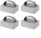 4 piezas de piedra pómez para limpiar el horno, ladrillos ergonómicos de limpieza pómez para parrillas de barbacoa, limpieza segura y eficaz sin rayar