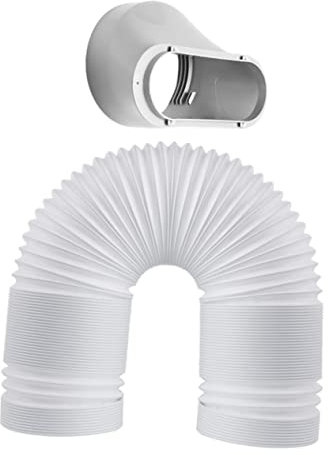 iplusmile Tubo de escape de calor del aire acondicionado adaptador de manguera de aire acondicionado conducto de escape de conducto para portátil blanco