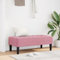 SKM Bank Rosa 113x57x39 cm Samt,Möbel,Sitzbänke,Rosa,10.2KG,42001951