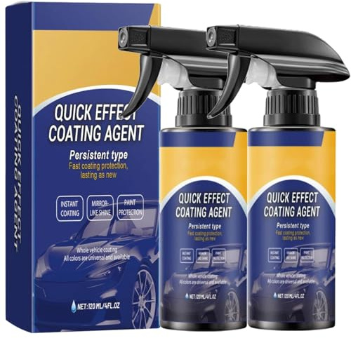 Sopami Spray Auto, Sopami Quick Effect Coating Agent, Limplex Car Polish, Autobeschichtungsspray, Auto-Kratz-Wachs-Polierspray Waterless Wash, Einfach zu verwenden & zu Reinigen, für alle Auto (2)