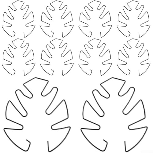 Sistema di supporto per piante rampicanti da interno, set di 10 pali in ferro per piante rampicanti (nero)