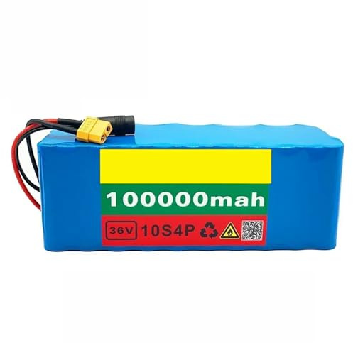 36V 100AH 10S4P Elektrofahrrad Lithium Batterie Ersatz-Lithium-Akkus Für Elektroroller Wiederaufladbarer Li-Ion Akku Mit 42V 2A Ladegerät XT30+JST