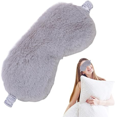 Warm Eyeshade Schlaf-Augenbinde – Süßer Plüsch-Augenschutz, Gemütliche Reisemaske | Bequemer Ruhewickel, Entspannendes Nachtkissen Mit Stretchband Für Ausflüge, Häuser, Wohnungen, Büros, Lounges