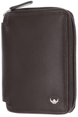 Golden Head Leder Geldbörse Polo RFID Protect RV-Börse 3315 Dunkelbraun