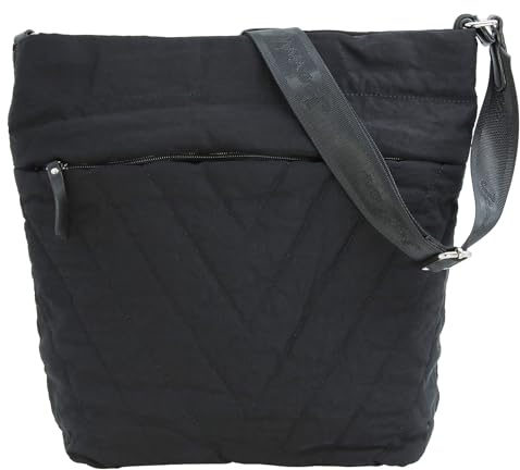 JENNIFER JONES Damen Schultertasche Leichte Umhängetasch aus Nylon | gesteppt, wattiert, bequem breiter Gurt, Freizeit, Alltag