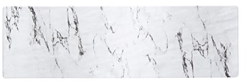 KitchenCraft We Love Summer Rectangular Melamine Marble-Effect Food Serving Platter, 53 x 16 cm (21 x 6.5)