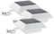 Lunartec Dachrinnen Solarleuchten: Solar-LED-Dachrinnenleuchte, 160 lm, 2 W, PIR-Sensor, weiß, 3er-Set (LED Dachrinnen-Solarleuchten, Solar Beleuchtung, Fluter Bewegungsmeldern)
