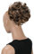 CAISHA Dutt Haarteil Zopf Haarknoten Hepburn-Dutt Haargummi Hochsteckfrisuren DM15cm Gewellt Braun Mix HK107