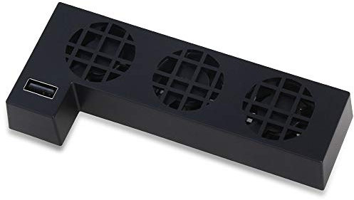OSTENT External USB Port 3 Built-in Cooling Fans Cooler for Xbox One X Console