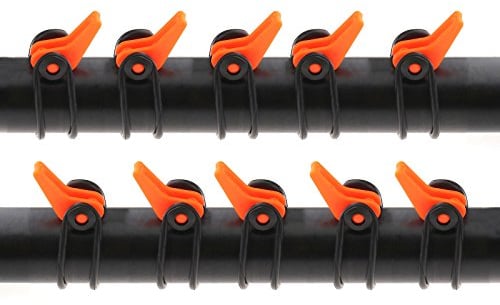 OTOTEC 10x Hooks For Fishing Rod Plastic Hook Keeper Fish Rods Tackle Accessory, Orange