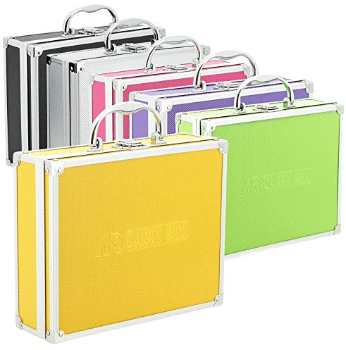 AR Carry Box® Kleiner Alukoffer Werkzeugkoffer Aluminium Koffer leer 260x210x80mm Farbe Gelb