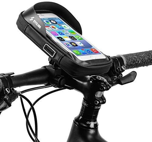 VOANZO Fahrradtasche, wasserdichte Handy-Standtasche, Navigationszubehör für die Fahrrad-Reitausrüstung vor der Tasche (6,0 Zoll)