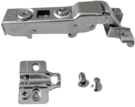 Cerniera Ammortizzata per Ante in Alluminio con Basetta 3D - Tre Colli Disponibili (Mezzo Collo)