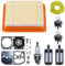 AUMEL Luftkraftstofffilterleitung Vergaser Reparatursatz für Stihl FS120 FS200 FS250 FS300 FS350 Trimmer ersetzen 4134 141 0300