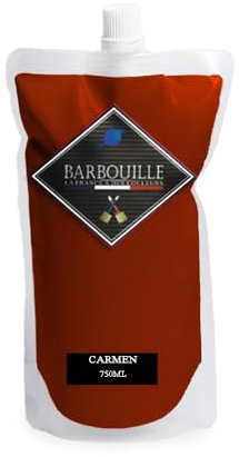 BARBOUILLE - Pintura Acrílica Carmin - Acabado Satinado - Pintura para Pared, Techo, Carpintería & Balcón - Lavable - Secado en 30 min - COV A+ - Fabricada en Francia - 750 ml