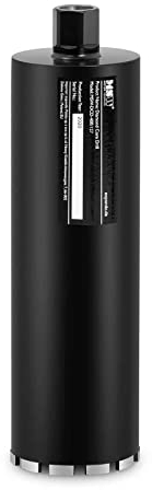 MSW Scie Trépan Diamant Cloche Béton Diamantée Mèche Emporte-Pièce Foret Pour Carotteuse Carottage À Trous MSW-DCD-400/127 (ø 127 mm x 400 mm, Raccord 1 ¼ (G 1), Voie Sèche Et Humide, 96,3 HRB)