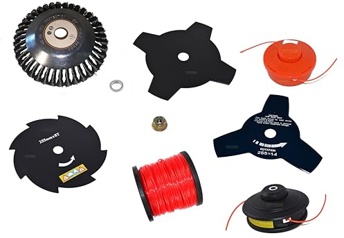 Motorsense Schneidset kompatibel mit John Gardener Demon D+L Stanley Powermat Freischneider