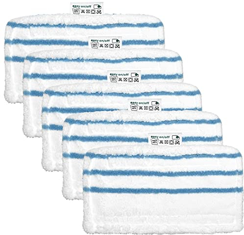 Nordun Paquete de 5 Almohadillas de Limpieza de Microfibra Repuesto para mopa de Vapor Black & Decker FSMH1321, FSM1605, FSMH13151SM, Parte # FSMP20