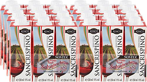 Sancrispino vino Rosso brick tris 250 ml - 24 pezzi 6L
