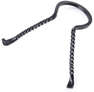 Ulfberth handgeschmiedeter Omega Trinkhornständer aus Stahl | Mittelalter Ständer für Trinkhorn | Wikinger Met (M)