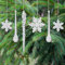 AFASOES 40 Stück Eiszapfen Weihnachten Acryl Transparent Eiszapfen Weiß Eiszapfen für Weihnachtsbaum Christbaumschmuck Eiszapfen Weihnachtsdeko