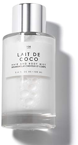 Le Monde Gourmand Lait de Coco Hair & Body Mist for Women, Coconut Hair Perfume & Body Spray, Creamy Coconut Vanilla Bergamot Scent, Vegan & Cruelty Free, 3.4 fl oz (100 ml)