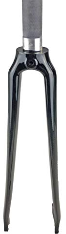 QHY 700C Road Bike Fork 3K Carbon Fiber Bicycle Front Fork Ultralight Disc Brake 1-1/8”QR 510g