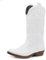 IF Fashion Cowboy Western Scarpe da Donna Stivali Stivaletti Punta Quadrata Camperos Texani Etnici C19004-4 bianco N.37
