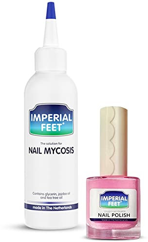 Nail fungal treatment with Pink polish