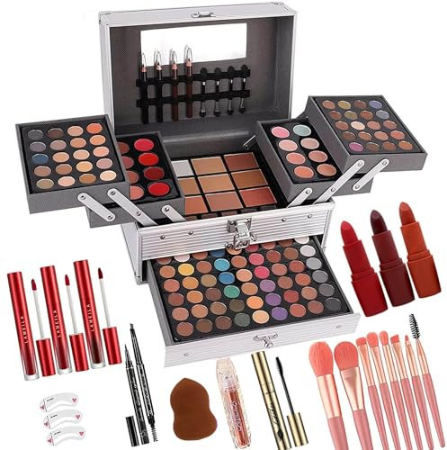 UNIFULL 132 Farben All-in-One Make-up für Frauen, komplettes Set, professionelles Make-up-Set, Make-up-Geschenk-Set für Damen, Mädchen und Teenager, inklusive Lidschatten, Lippenstift, Concealer,