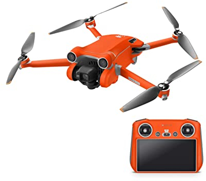 Skins4u Drohnen Aufkleber Skin Sticker Set Folierung für DJI Mavic Mini 3 Pro fluoreszierende Neon hochglanz Folie (neon orange)