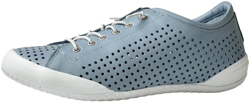 Andrea Conti Damen Schnürschuh Leder Halbschuh Sommerfarbe weich leicht 0345767, Größe:40 EU, Farbe:Blau