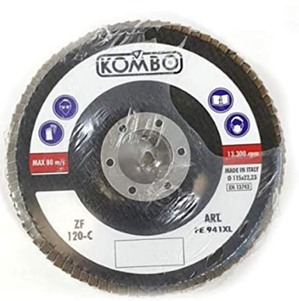 KOMBO L.BRICO Dischi ABRAS 115mm 2pz FE941XL, Come da Foto