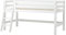 Hoppekids ECO Luxury Halbhochbett 90x200cm mit schräge Leiter, Weiß