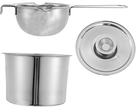 Didiseaon Melting Pot Stainless Steel Chocolate Melter Pot Small Double Boiler Stovetop Double Boiler Cheese Double Boiler Pot Chocolate for Fondue Mini Pan Milk Heating Utensil Steam Butter