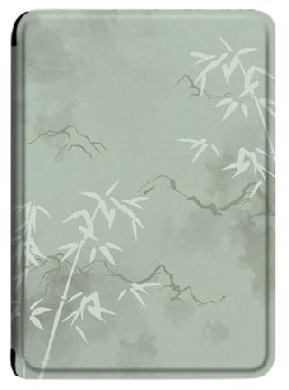 CAEITLRSO Custodia per Kindle Voyage - /bambù Verde/,Custodia per Kindle Voyage 2014 Custodia Kindle per Kindle Voyage (Versione 2014, Modello Nm460Gz) - Cover Verniciata con Funzione di Spegnim