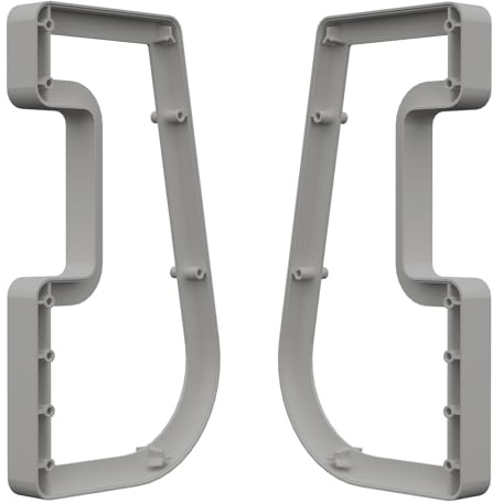 Pull Down Hanging Rail For Wardrobe, 15KG Capacity, Soft Close, Adjustable 750mm-1150mm - Spacer Only (Grey S)